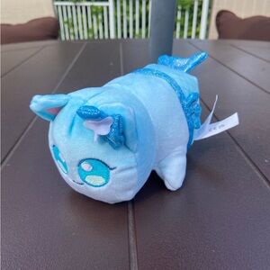 APHMAU MEEMEOWS MYSTERY PLUSH LITTER 2 BLUE MERMAID SQUISHY CAT 5"